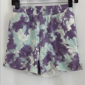 Girl’s art class Purple and Mint Tie-Dye Shorts Size L (10/12)